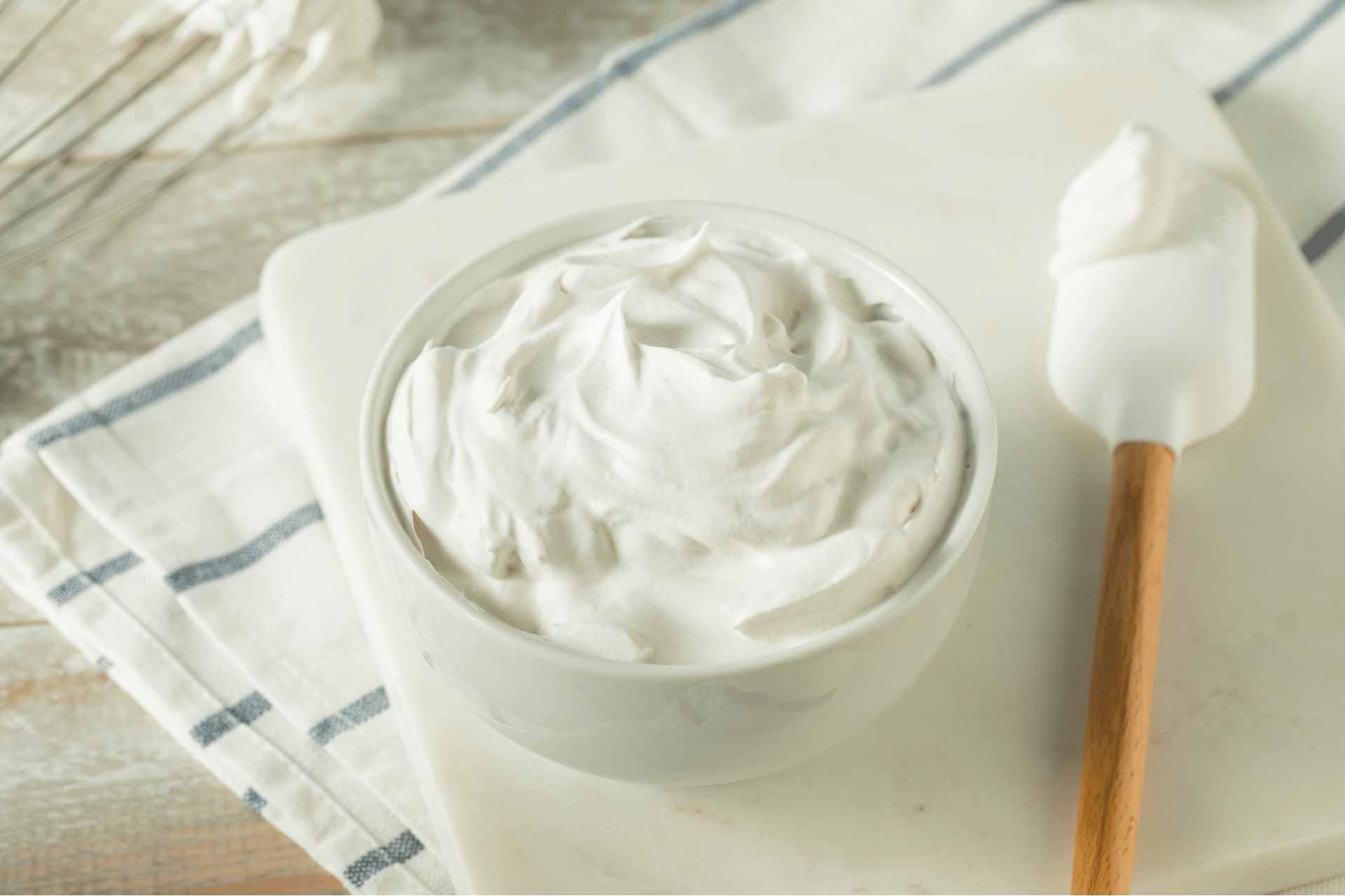 Whipped Cream in a bowl