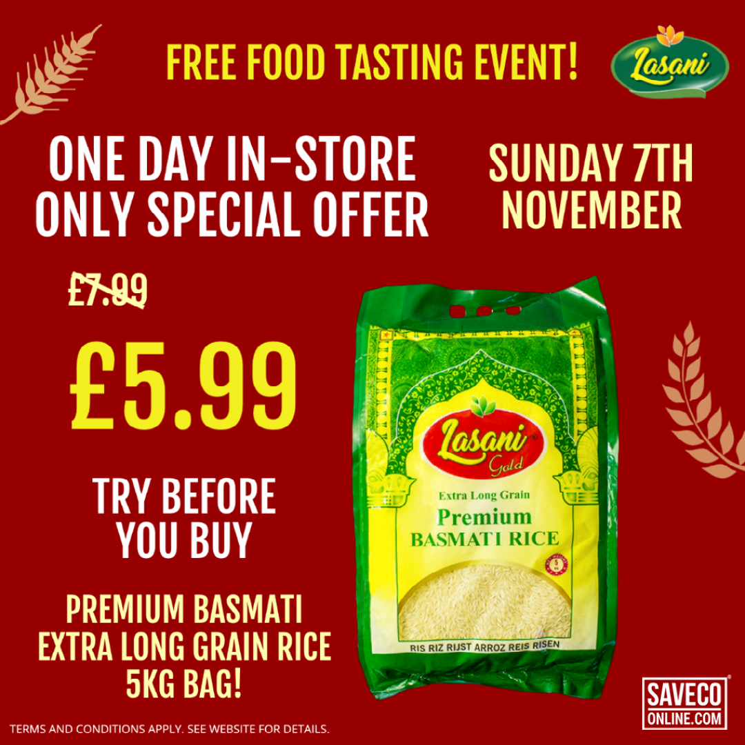 Food Tasting Event at SaveCo Cash & Carry on Sunday 7th November