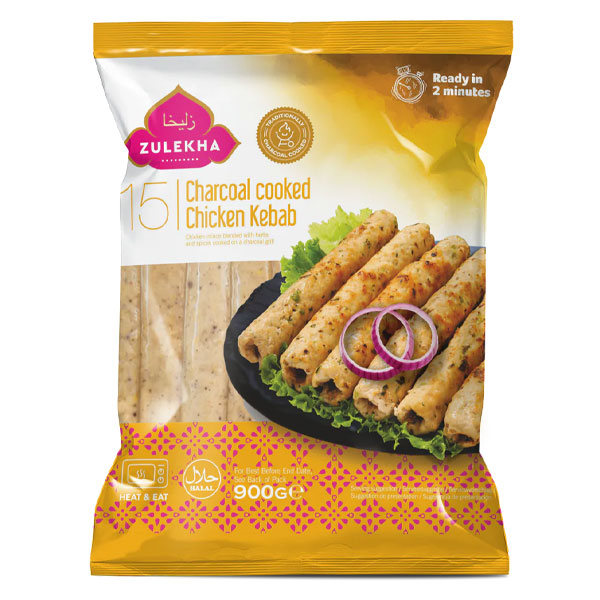 Zulekha 15 Charcoal Chicken Kebab 900g @SaveCo Online Ltd
