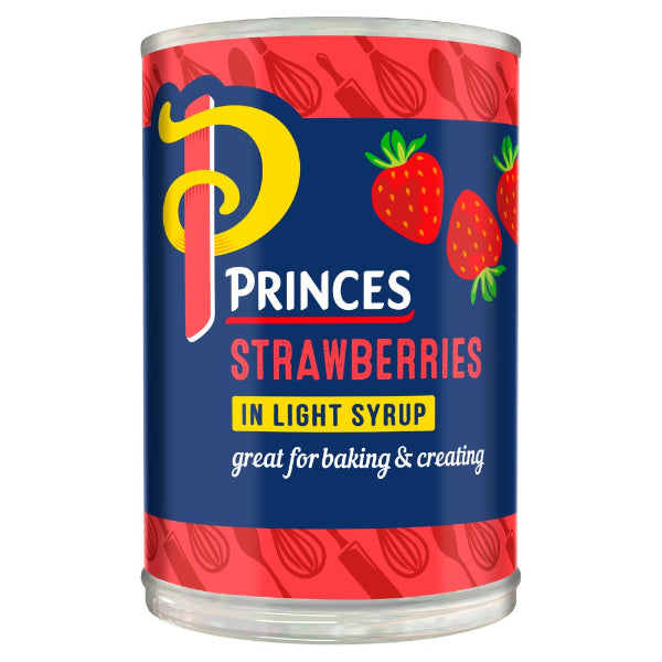 Princes Strawberries In Light Syrup 410g @SaveCo Online Ltd