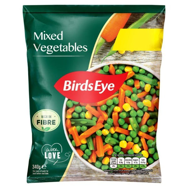 Birds Eye Mixed Vegetables 340g @SaveCo Online Ltd