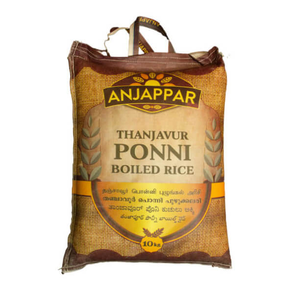 Anjappar Ponni Boiled Rice 10kg @SaveCo Online Ltd