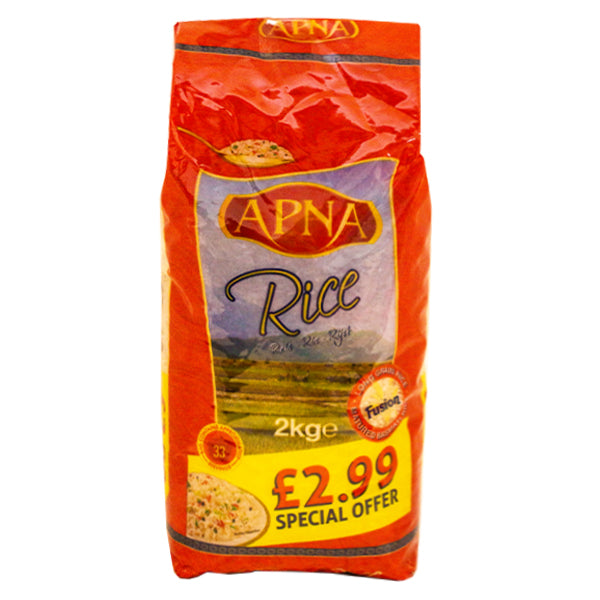Apna Long Grain Basmati Rice 2kg @SaveCo Online Ltd