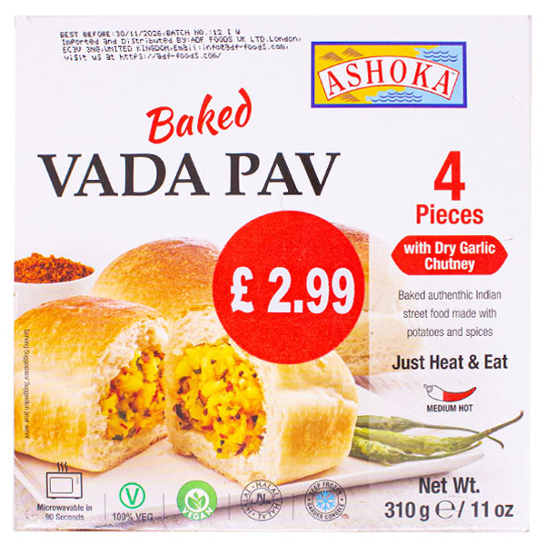 Ashoka Baked Vada Pav 4pk @SaveCo Online Ltd