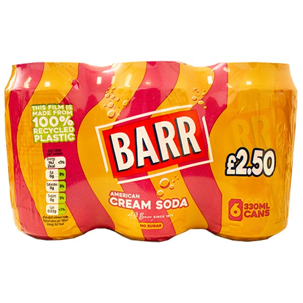 Barr Cream Soda 6 pack @SaveCo Online Ltd