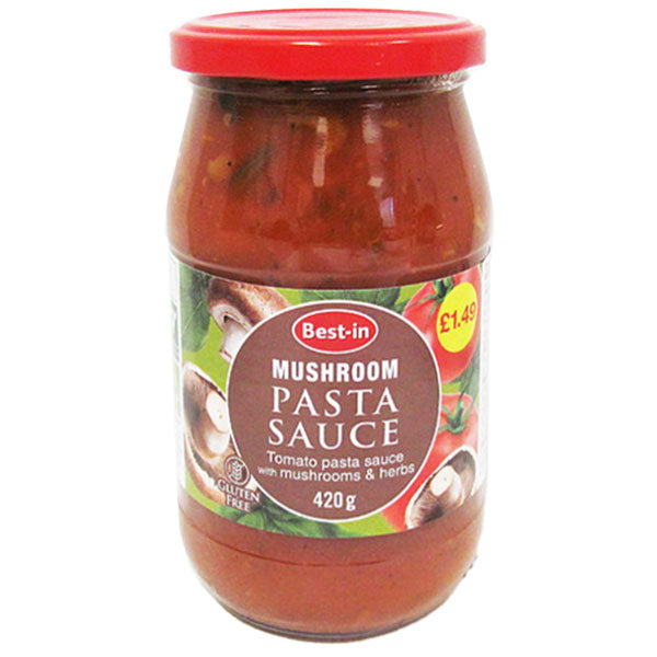 Best-in Pasta Sauce Mushroom 420g @SaveCo Online Ltd