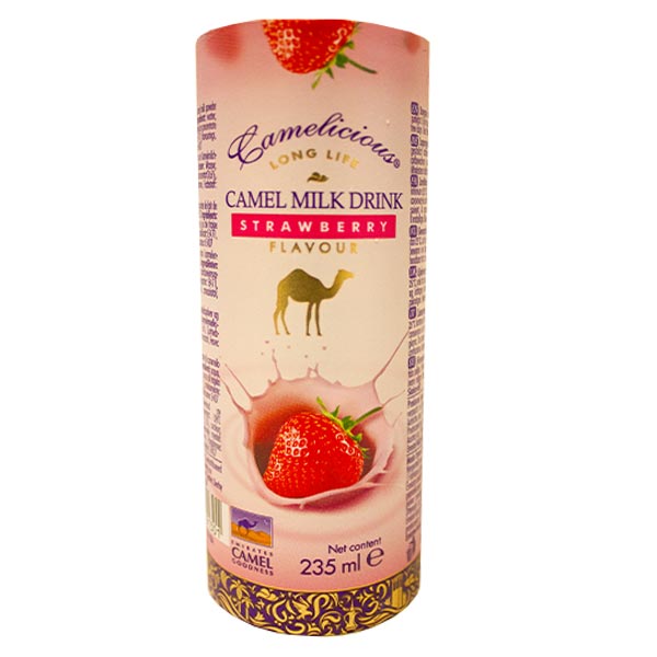 Camelicious Strawberry Flavour Camel Milk 235ml  @SaveCo Online Ltd