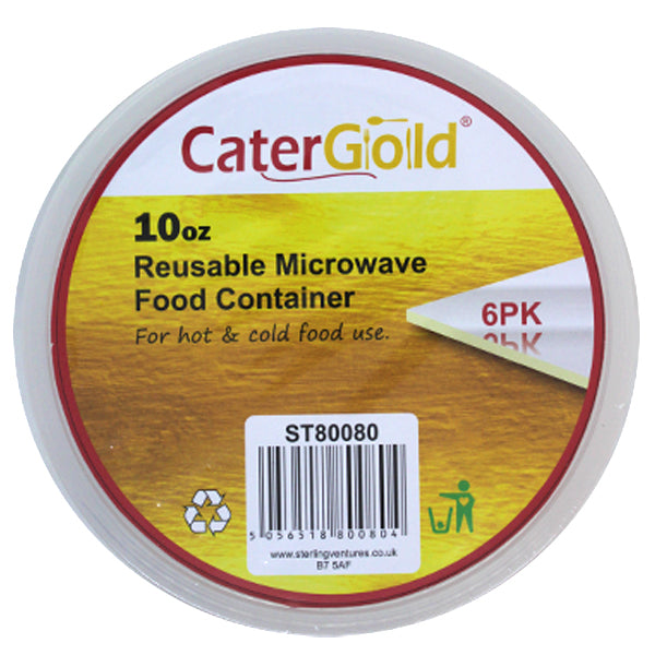 Cater Gold Reusable Microwave Food Container 6pk @SaveCo Online Ltd