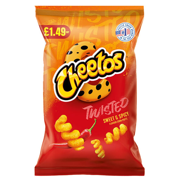 Cheetos Twisted Sweet & Spicy Flavour 85g @SaveCo Online Ltd