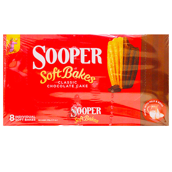 EBM Sooper Soft Bakes Classic Chocolate Cake 8Pk @SaveCo Online Ltd