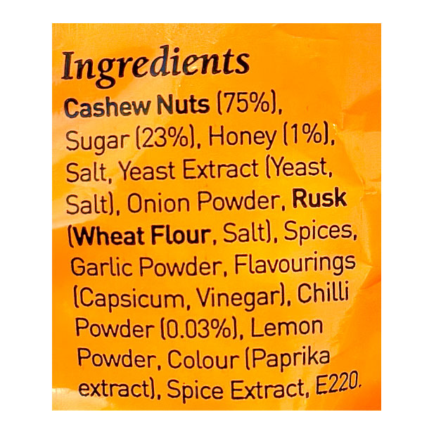 East End Honey Chilli Cashews @SaveCo Online Ltd