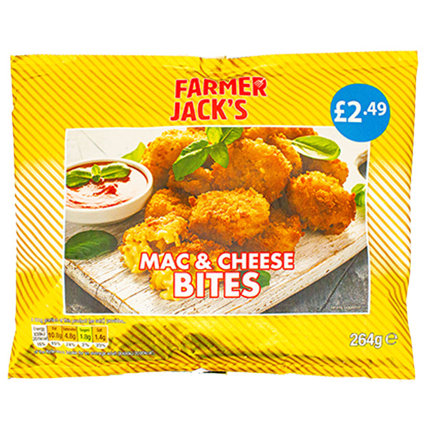 Farmer Jack's Mac & Cheese Bites 264g @SaveCo Online Ltd