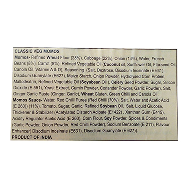 Haldiram's Momos Classic Veggie 350g @SaveCo Online Ltd