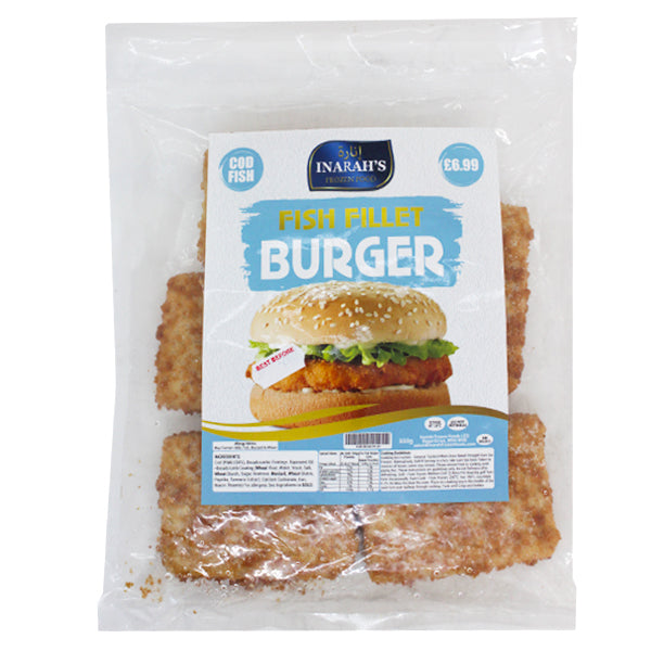 Inarah's Fish Fillet Burger 550g @SaveCo Online Ltd