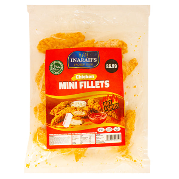 Inarah's Hot & Spicy Chicken Mini Fillets 500g @SaveCo Online Ltd