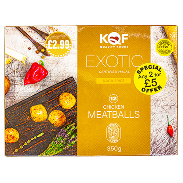 KQF Exotic Chicken Meatballs 350g
@SaveCo Online Ltd