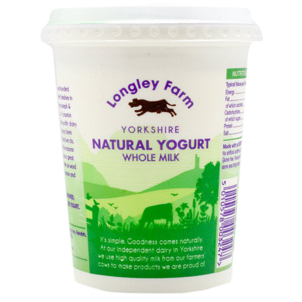 Longley Farm Natural Yogurt 450g @SaveCo Online Ltd