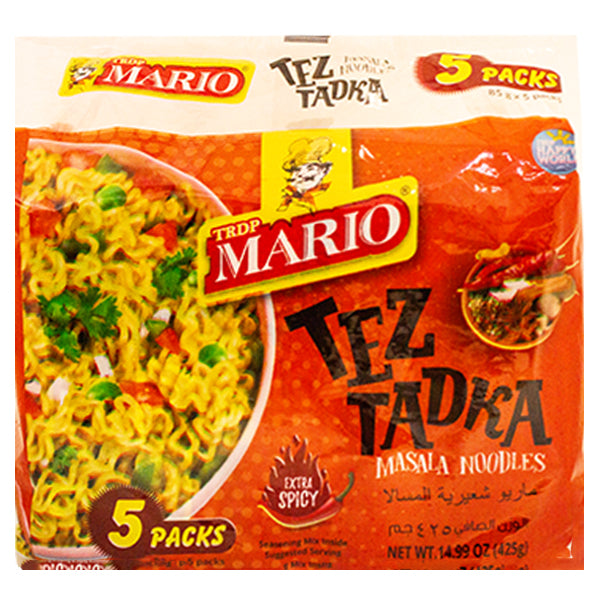 Mario Tez Tadka Masala Noodles 5pk @SaveCo Online Ltd