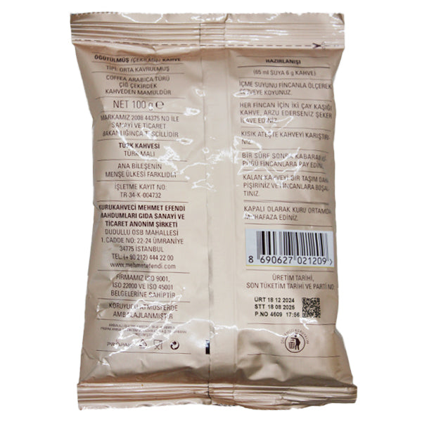 Mehmet Efendi Turkish Coffee 100g @SaveCo Online Ltd