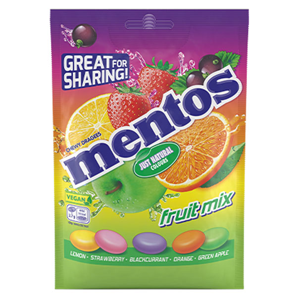Mentos Fruit Mix 140g @SaveCo Online Ltd