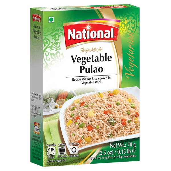 National Vegetable Pulao 70g @SaveCo Online Ltd