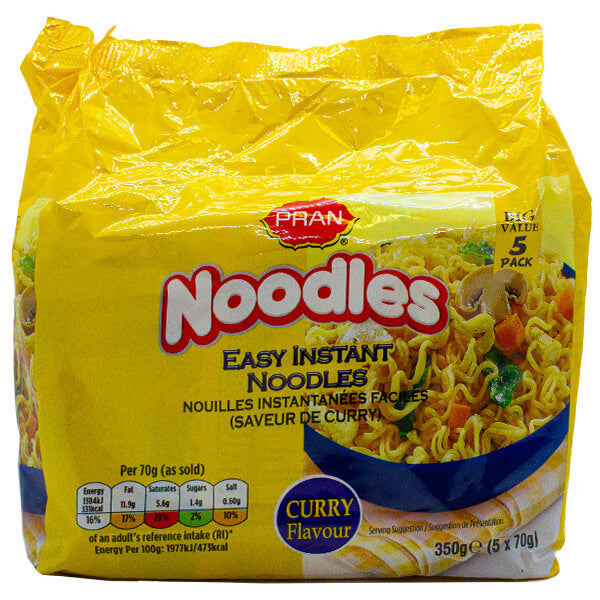 Pran Easy Instant Curry Flavour Noodles 5pk @SaveCo Online Ltd