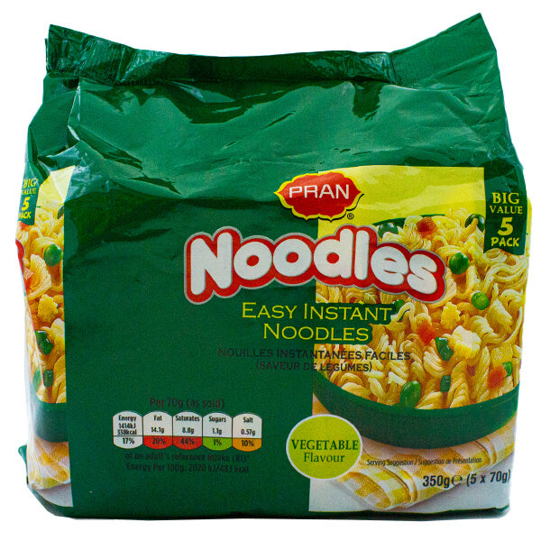 Pran Easy Instant Vegetable Flavour Noodles 5pk @SaveCo Online Ltd