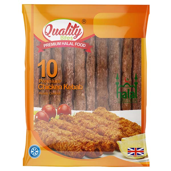 Quality Bites 10 Premium Chicken Kebab 350g @SaveCo Online Ltd