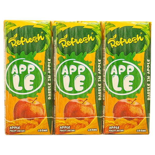 Refresh Apple Fruit Drink 6x200ml @SaveCo Online Ltd