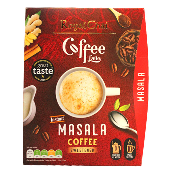 Royal Chai Coffee Latte Masala Coffee Sweetened 10 Sachets @SaveCo Online Ltd