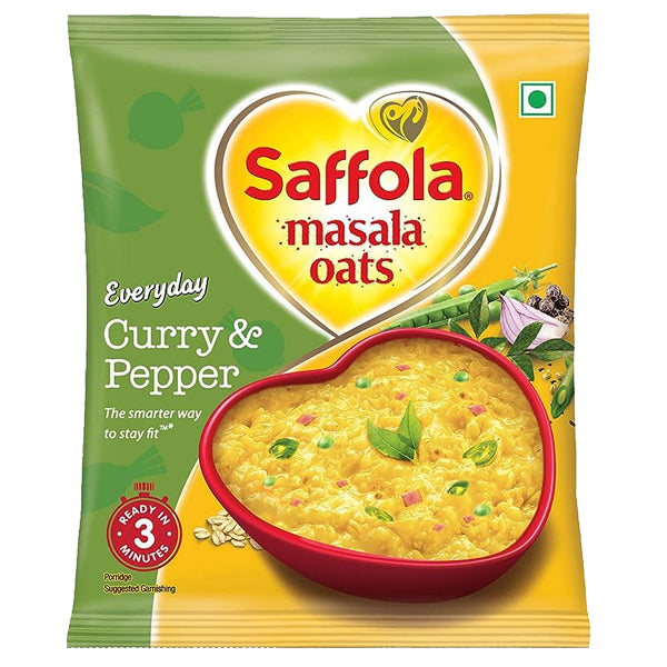 Saffola Curry & Pepper Masala Oats 38g @SaveCo Online Ltd