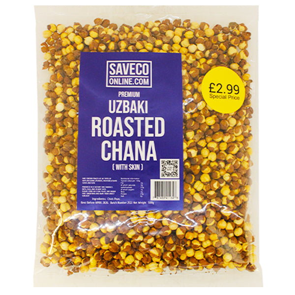 Saveco Uzbaki Roasted Chana with skin 500g @SaveCo Online Ltd