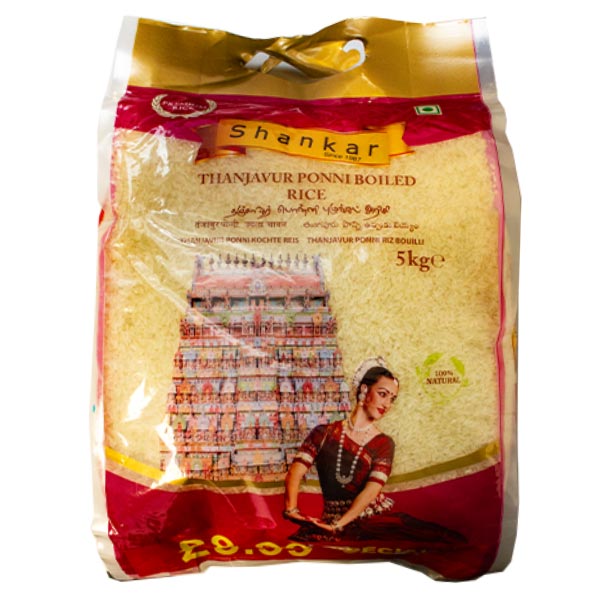 Shankar Thanjavur Ponni Boiled Rice 5kg @SaveCo Online Ltd