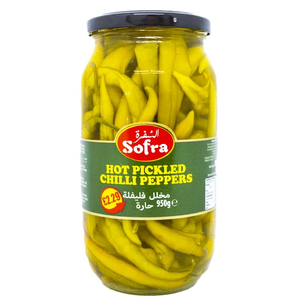 Sofra Hot Pickled Chilli Peppers 950g @SaveCo Online Ltd