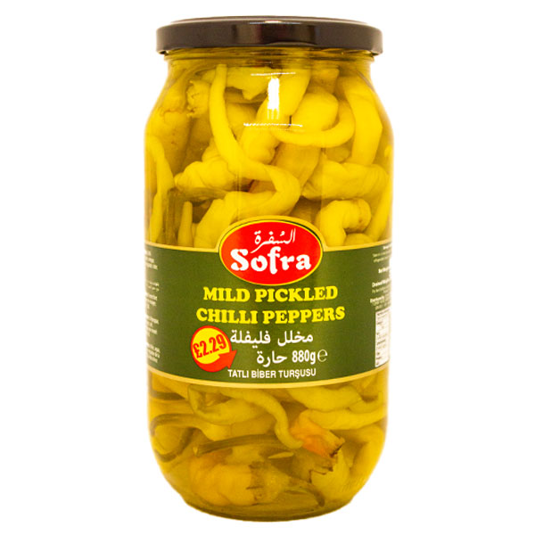 Sofra Mild Pickled Chilli Peppers 880g @SaveCo Online Ltd