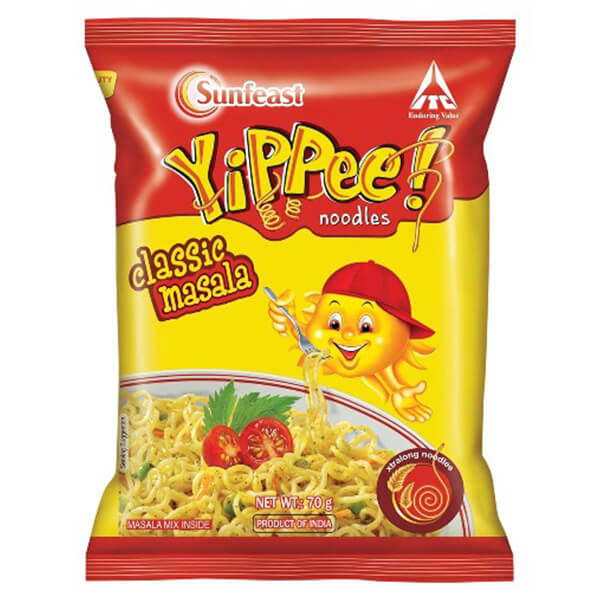 Sunfeast Yippee Classic Masala Noodles 70g @SaveCo Online Ltd