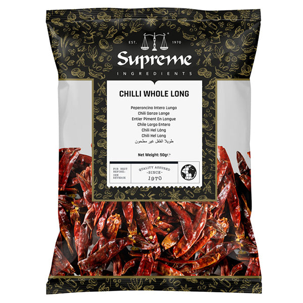 Supreme Chilli Whole Long 50g @SaveCo Online Ltd