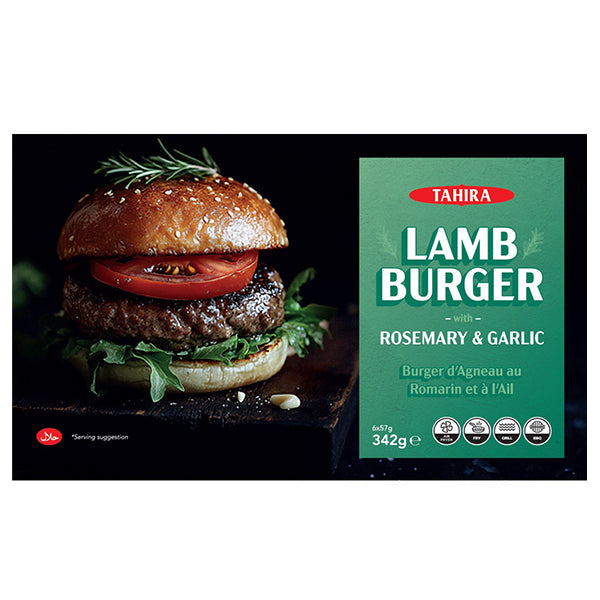 Taira Lamb Burger Rosemarry & Garlic 342g @SaveCo Online Ltd