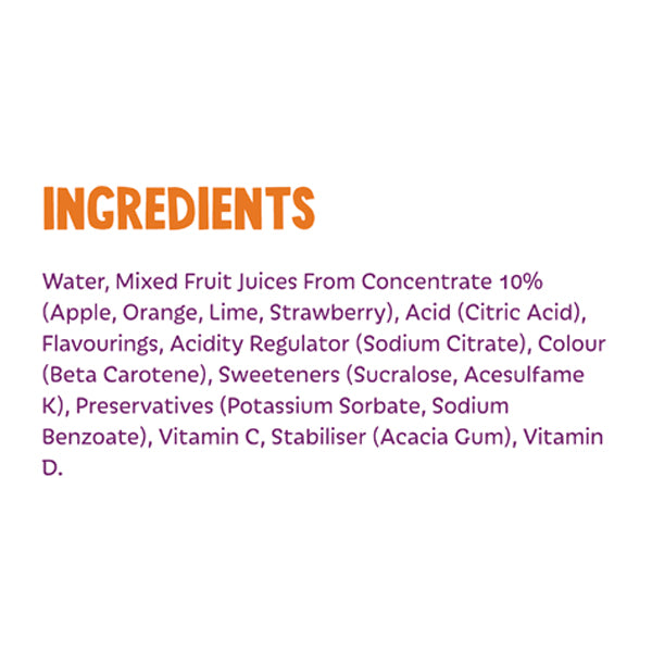 Vimto Orange, Strawberry & Lime Squash 1L @SaveCo Online Ltd