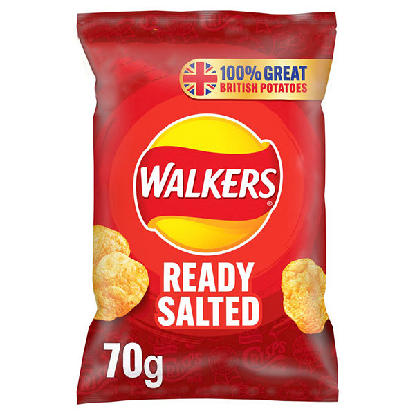 Walkers Ready Salted 70g @SaveCo Online Ltd