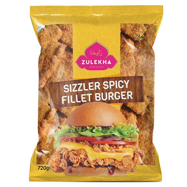 Zulekha Sizzler Spicy Fillet Burger 720g @SaveCo Online Ltd