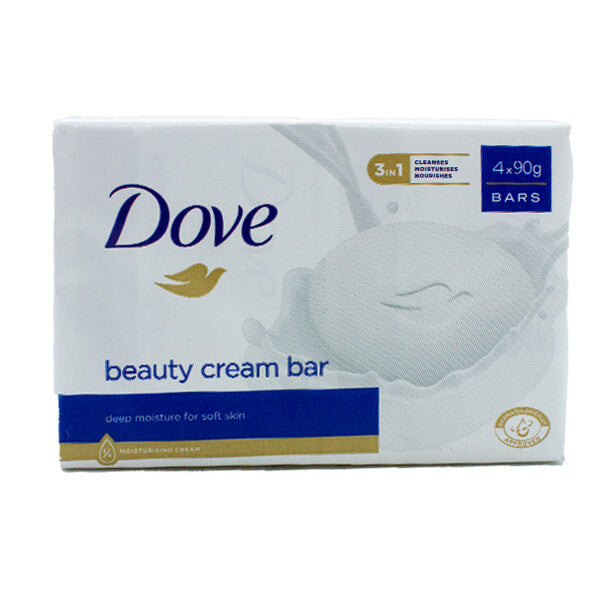 Dove Soap Beauty Cream 4 x 90g @SaveCo Online Ltd