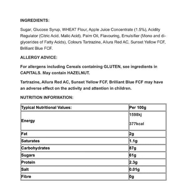 Sunshine Extreme Sour Twizzlers 120g @SaveCo Online Ltd
