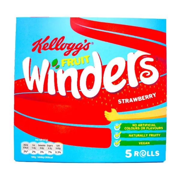 Kellogg's Fruit Winders Strawberry Rolls 5 x 17g  @SaveCo Online Ltd