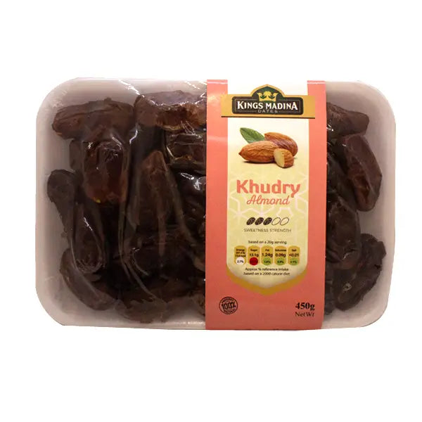 Kings Madina Khudary Almond Dates 450g @SaveCo Online Ltd