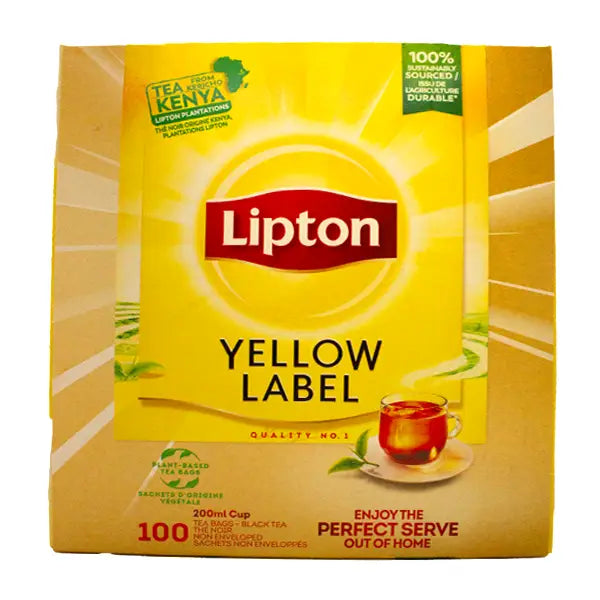 Lipton 100 Yellow Label Tea Bag 200g  @SaveCo Online Ltd