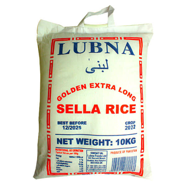 Lubna Golden Extra Long Sella Rice 10kg @SaveCo Online Ltd