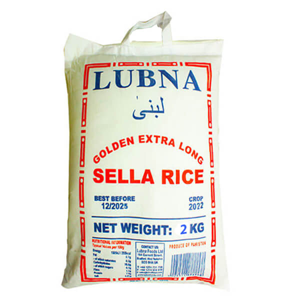 Lubna Creamy Sella Basmati Rice 2kg @SaveCo Online Ltd 