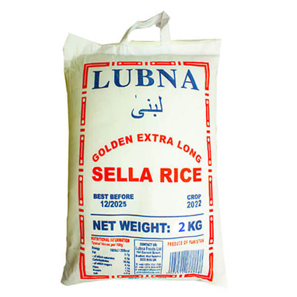 Lubna Creamy Sella Basmati Rice 2kg @SaveCo Online Ltd