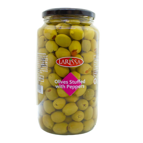 Larissa Olives Stuffed with Peppers 935g @SaveCo Online Ltd